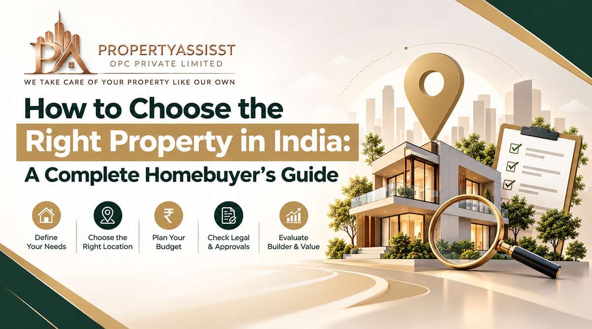 Homebuyer reviewing property documents in India