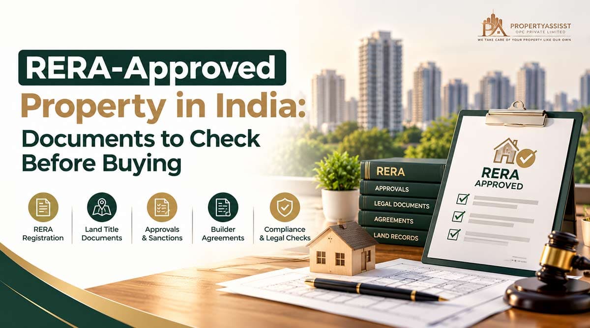 Buyer reviewing RERA documents before buying property in India