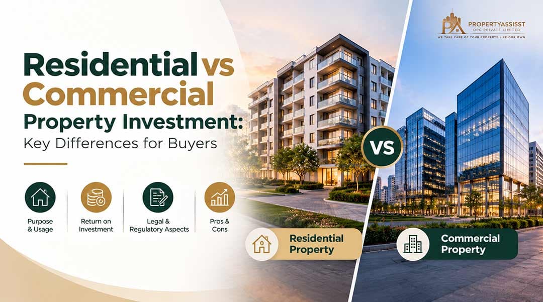 Comparing residential and commercial property investment options in India