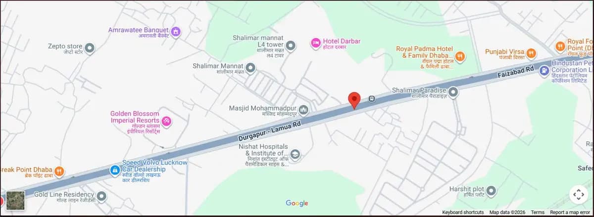 Location map view for Shalimar Evara Heights